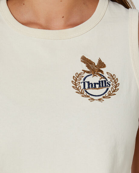 UNBLEACHED WOMENS CLOTHING THRILLS SINGLETS - WTA23-113UAUNB