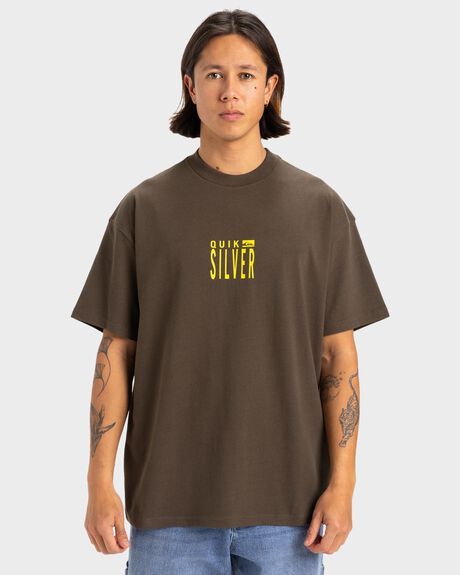 TURKISH COFFEE MENS CLOTHING QUIKSILVER T-SHIRTS + SINGLETS - UQYZT05459-KSN0