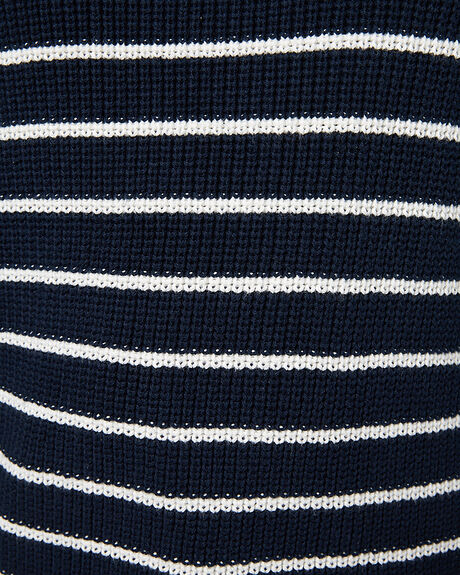 NAVY WHITE STRIPE WOMENS CLOTHING SWELL KNITS + CARDIGANS - S8173148NVYS