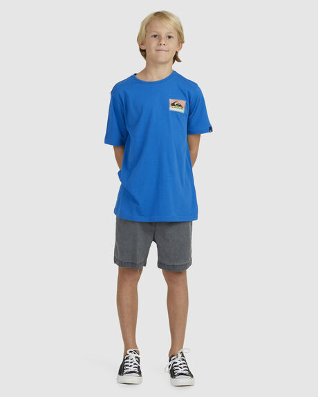 SNORKEL BLUE KIDS BOYS QUIKSILVER TOPS - UQBZT03323-BRT0