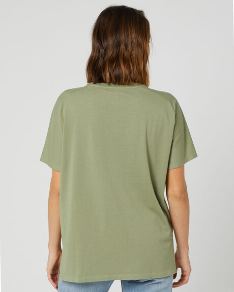 OLIVE WOMENS CLOTHING SWELL TEES - S8224001OLV