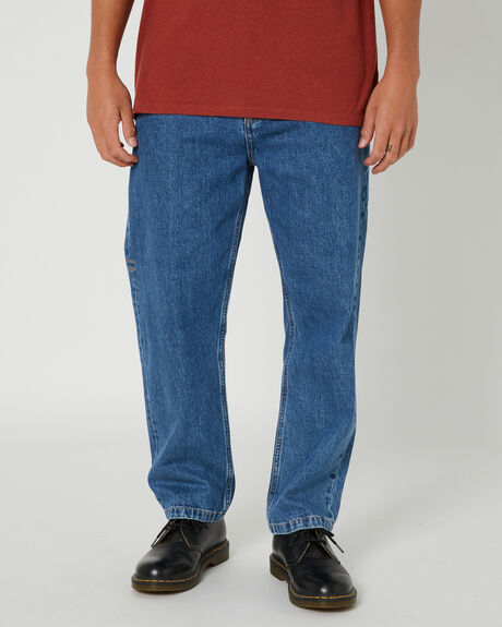 HIGHWAY BLUE MENS CLOTHING THRILLS JEANS - TDP-426EHW