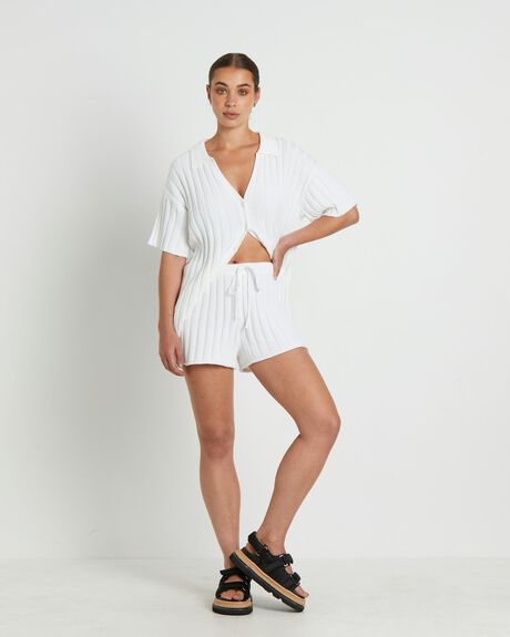 Subtitled Bambi Knit Shorts White SurfStitch