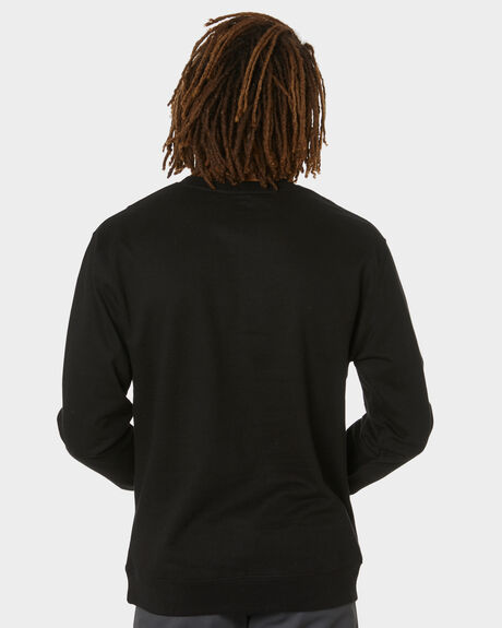BLACK MENS CLOTHING POLER SWEATS - 212APM2503-BLK