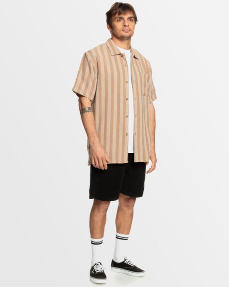 PORTABELLA STRANGER CASUAL SS MENS CLOTHING QUIKSILVER SHIRTS - AQYWT03397-CZU3