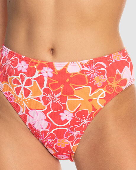 BITTERSWEET FLOWERS WOMENS SWIMWEAR ROXY BIKINI BOTTOMS - ERJX404762-RNE6