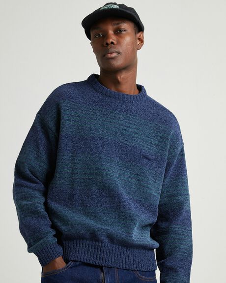 BLUE MENS CLOTHING SPENCER PROJECT KNITS + CARDIGANS - SPMW24199-BLU-S