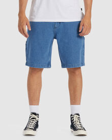 Billabong Bad Dog Workwear Shorts Indigo SurfStitch