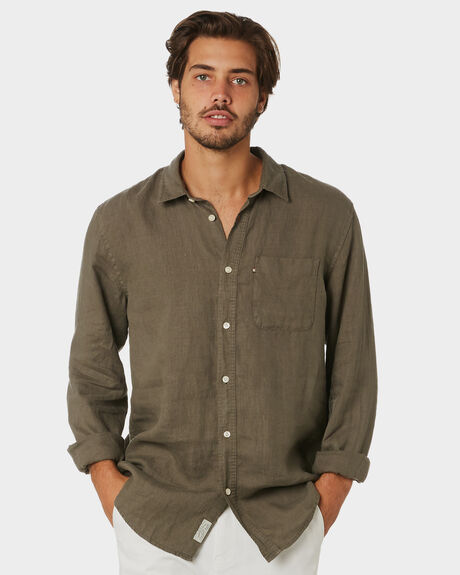 OLIVE MENS CLOTHING ACADEMY BRAND SHIRTS - BA801ARMY