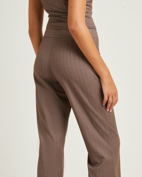 BROWN WOMENS CLOTHING ALICE IN THE EVE PANTS - ALWW24219-BRN-XXS