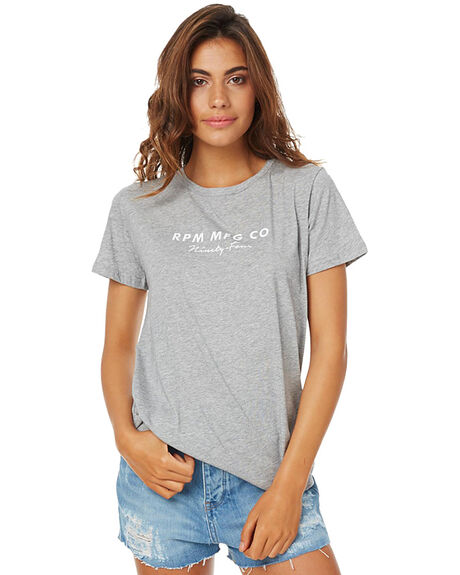 GREY MARL WOMENS CLOTHING RPM TEES - 6SWT01CGRY