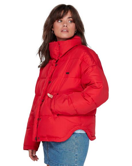 RED WOMENS CLOTHING ELEMENT JACKETS - EL-296457-RED