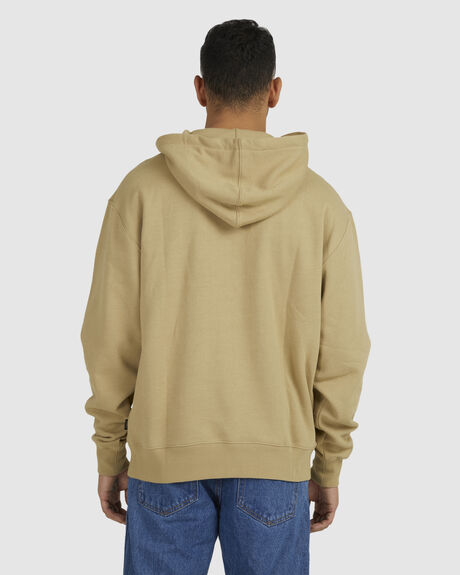 KHAKI MENS CLOTHING RVCA HOODIES - UVYFT00176-KHA