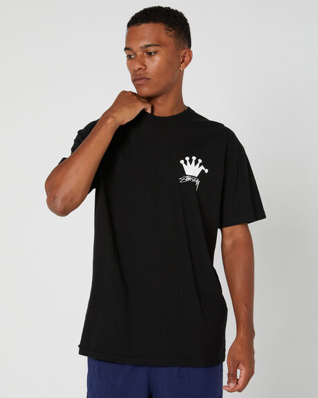 PIGMENT BLACK MENS CLOTHING STUSSY GRAPHIC TEES - ST036006PIGBLK