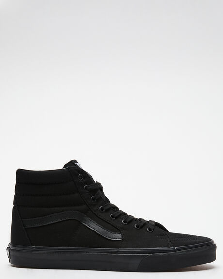 Black leather vans size 4 top