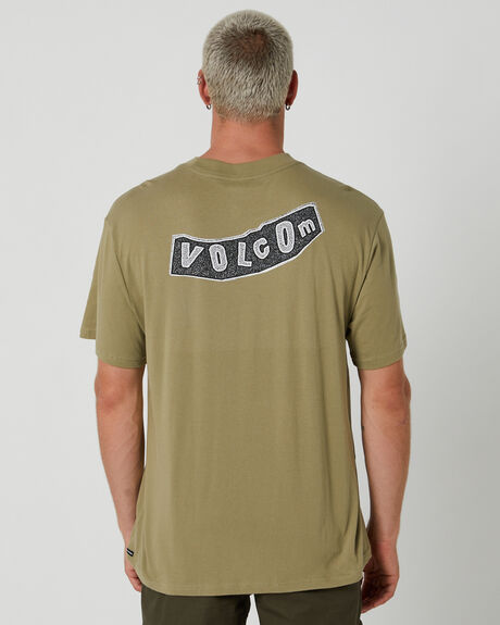THYME GREEN MENS CLOTHING VOLCOM T-SHIRTS + SINGLETS - A4342303-TYM
