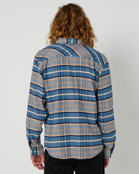 BLUE PARADISE ORANGE MENS CLOTHING BRIXTON SHIRTS - 1364BHPOO