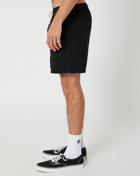 BLACK MENS CLOTHING SWELL SHORTS - SWMS23216BLK