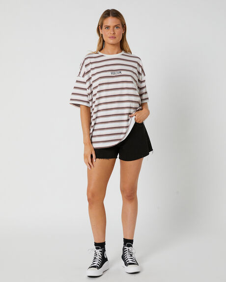 STAR WHITE WOMENS CLOTHING VOLCOM T-SHIRTS + SINGLETS - B0132310SWH