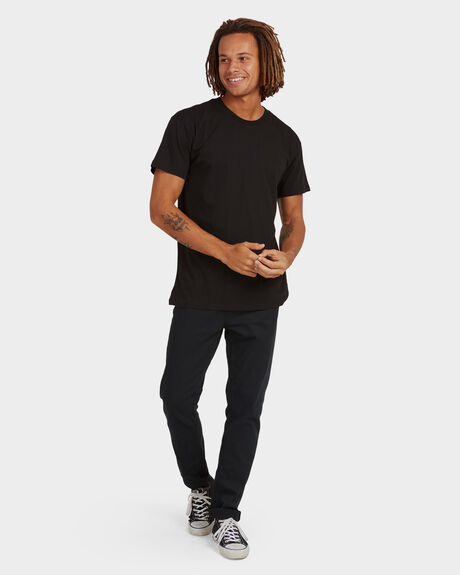 BLACK MENS CLOTHING BILLABONG T-SHIRTS + SINGLETS - UBYZT00162-BLK