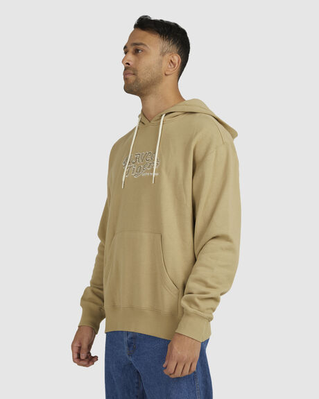 KHAKI MENS CLOTHING RVCA HOODIES - UVYFT00176-KHA