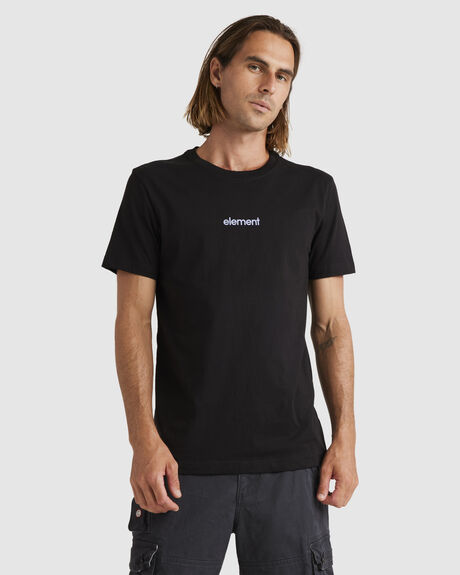 FLINT BLACK MENS CLOTHING ELEMENT T-SHIRTS + SINGLETS - ULYZT00196-FBK