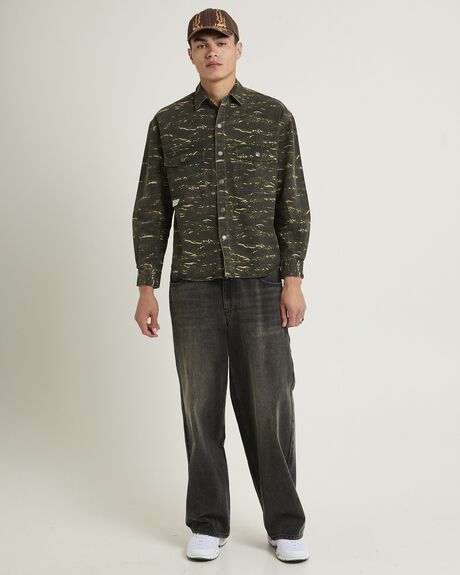 MULTI MENS CLOTHING SPENCER PROJECT SHIRTS - SPMW25853-MLT-S