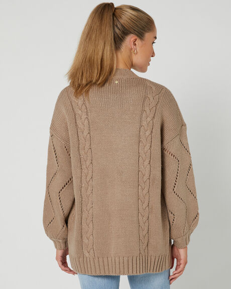 LATTE WOMENS CLOTHING RUSTY KNITS + CARDIGANS - CKL0433-LAT
