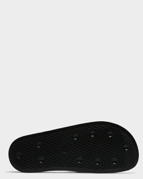 BLACK WHITE BLACK MENS FOOTWEAR ADIDAS SLIDES - 280647