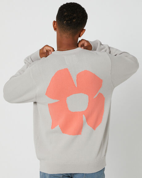 BONE GREY MENS CLOTHING MISFIT KNITS + CARDIGANS - MT035300BONE