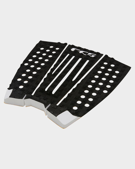 BLACK WHITE SURF ACCESSORIES FCS TAILPADS - FJW06BLKWH