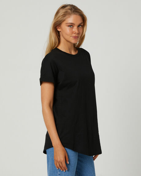 BLACK WOMENS CLOTHING RIP CURL TEES - GTEKZ9090