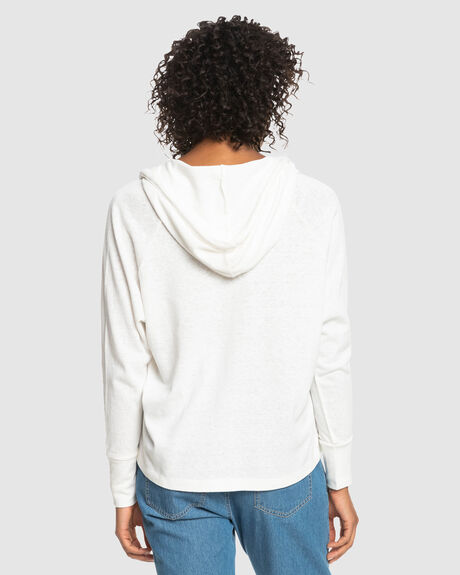 SNOW WHITE WOMENS CLOTHING ROXY HOODIES - ERJKT03928-WBK0