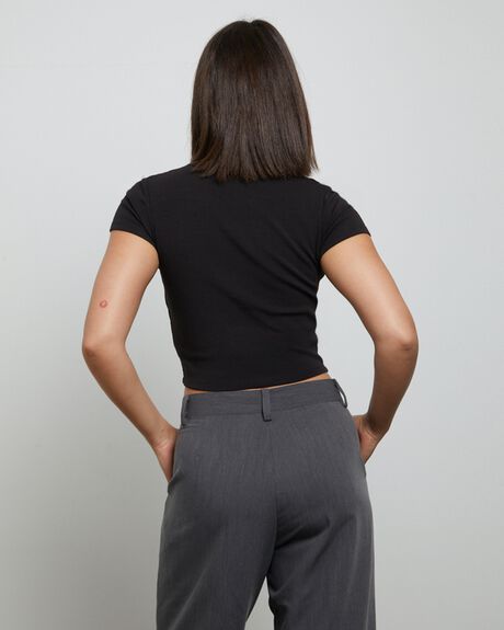 BLACK WOMENS CLOTHING GENERAL PANTS CO. BASICS T-SHIRTS + SINGLETS - 34741400022