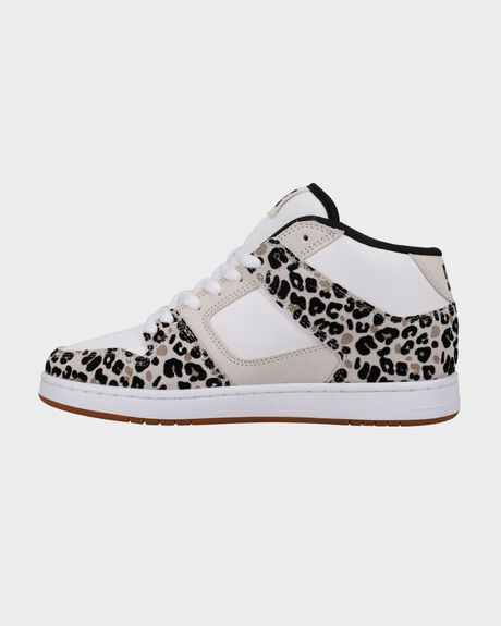 LEOPARD PRINT WOMENS FOOTWEAR DC SHOES SNEAKERS - ADJS100181-LEP