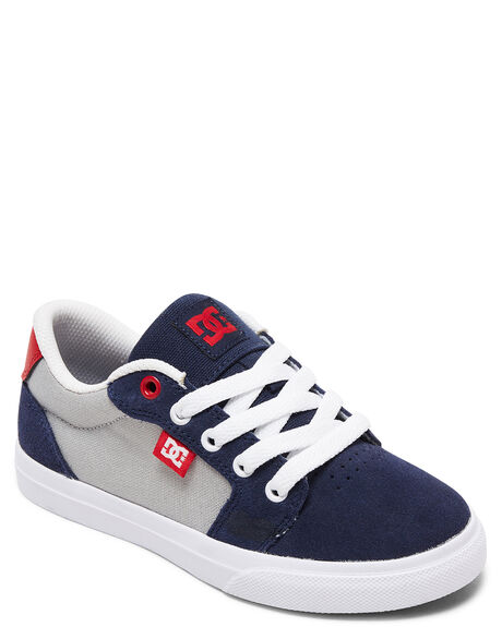 GREY/RED/WHITE KIDS BOYS DC SHOES SNEAKERS - ADBS300245-XSRW