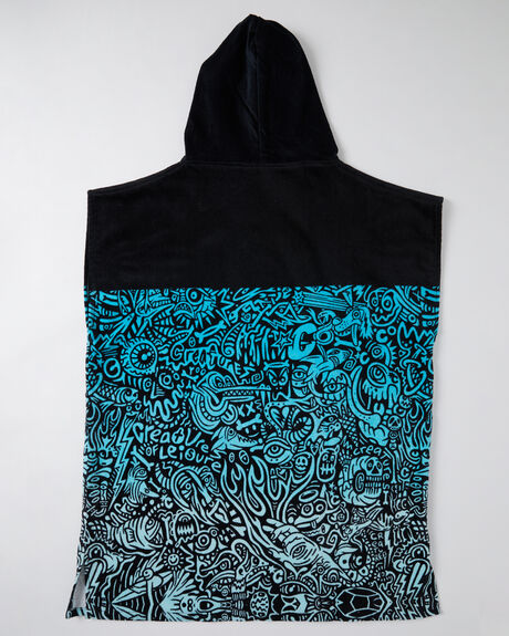 BLUE FADE BLACK KIDS BOYS CREATURES OF LEISURE TOWELS - EGP231FBLFBK