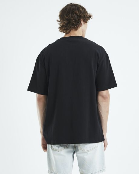BLACK MENS CLOTHING BLACK NOISE WHITE RAIN T-SHIRTS + SINGLETS - 52201700026