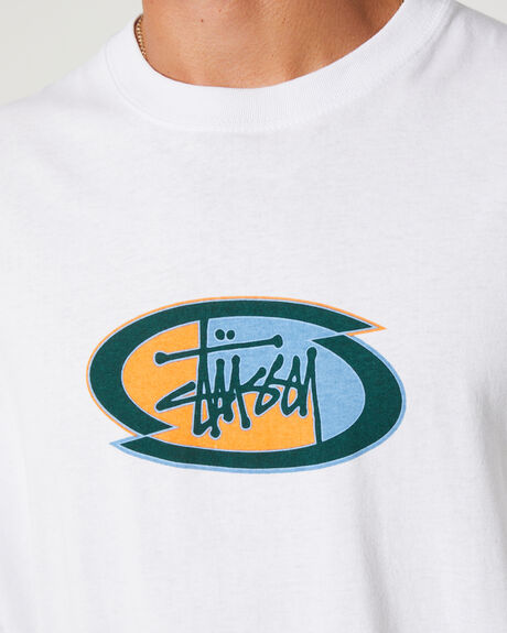 WHITE MENS CLOTHING STUSSY GRAPHIC TEES - ST035008WHITE