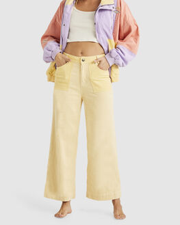 Yellow corduroy pants womens cheap