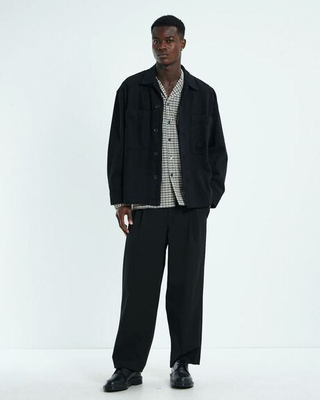 BLACK MENS CLOTHING BLACK NOISE WHITE RAIN JACKETS - 52291500026