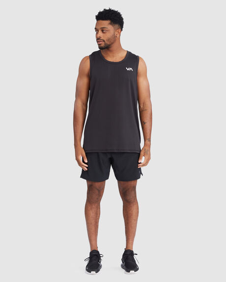 BLACK MENS CLOTHING RVCA SPORTSWEAR - V9031RST-BLK