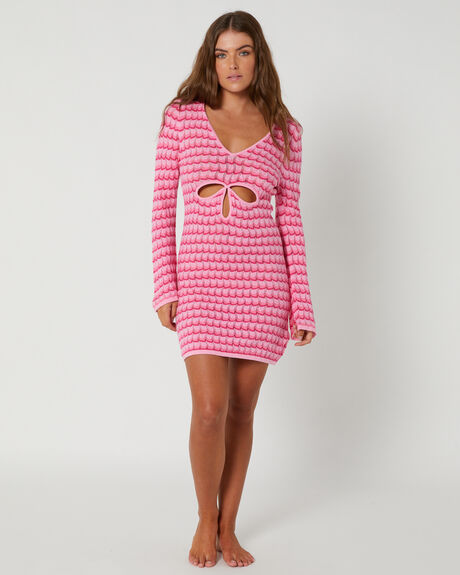 FUCHSIA ROSE WOMENS CLOTHING SEAFOLLY DRESSES - 55081-KNFUCH