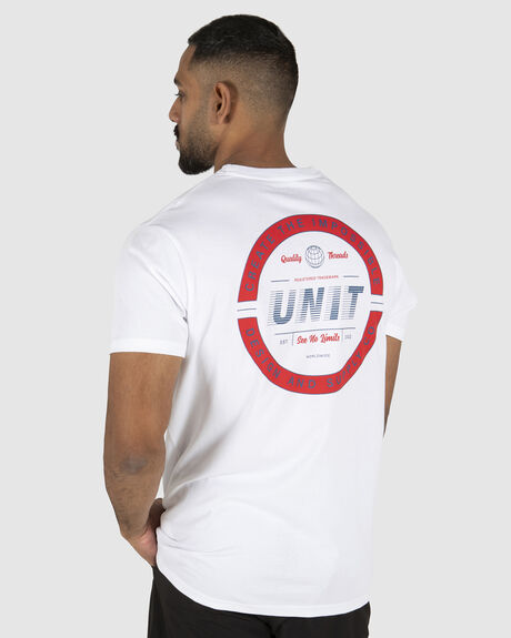 WHITE MENS CLOTHING UNIT T-SHIRTS + SINGLETS - 243110005-WHT