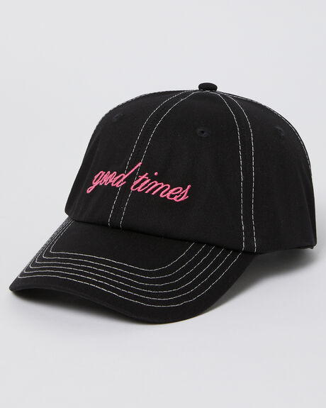 Afends Good Times Recycled Six Panel Cap Black Black