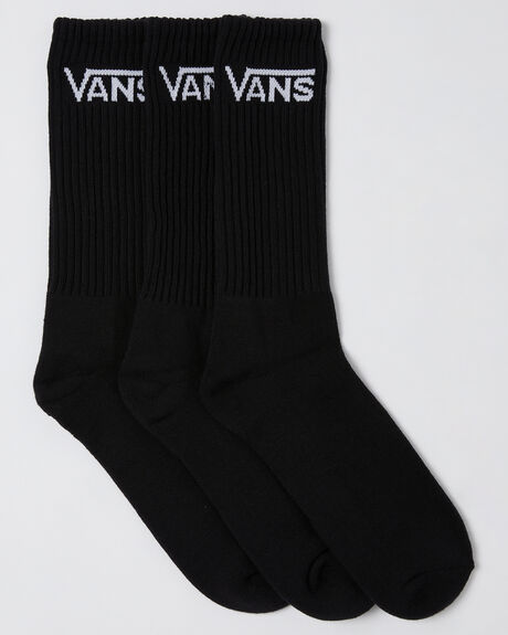 BLACK MENS ACCESSORIES VANS SOCKS + UNDERWEAR - VN-0XSEBLKBLK