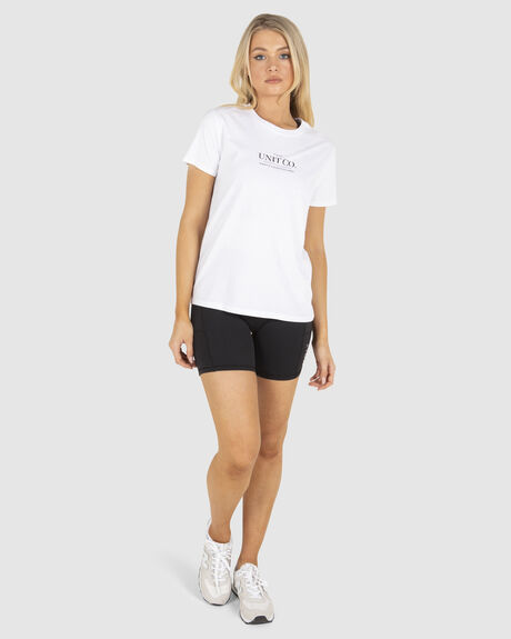 WHITE WOMENS CLOTHING UNIT T-SHIRTS + SINGLETS - 231210001-WHT
