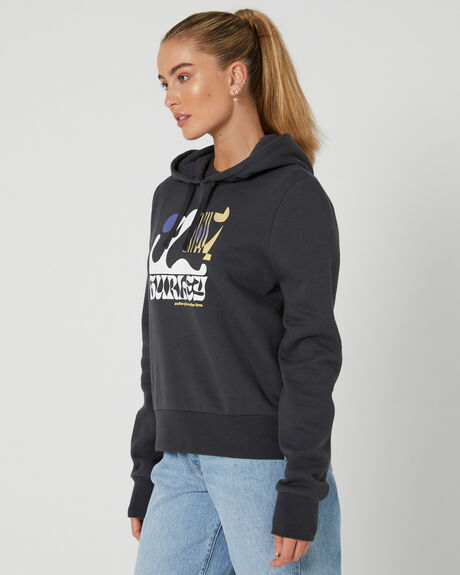 DARK STONE GREY WOMENS CLOTHING HURLEY HOODIES - AWFL23Q1ATDKS