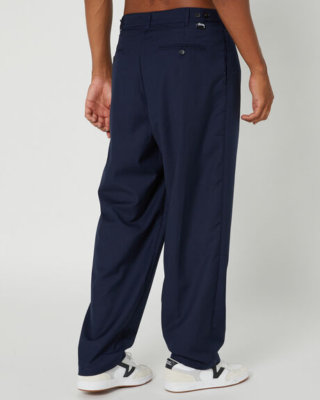 NAVY MENS CLOTHING STUSSY PANTS - ST021601NAVY