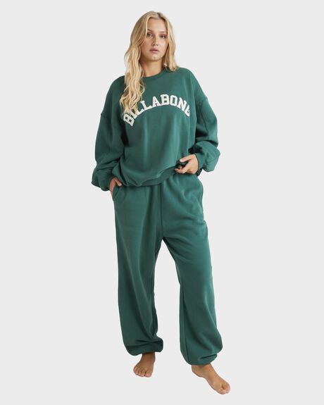 GREEN WOMENS CLOTHING BILLABONG JUMPERS + HOODIES - UBJFT00198-GQZ0